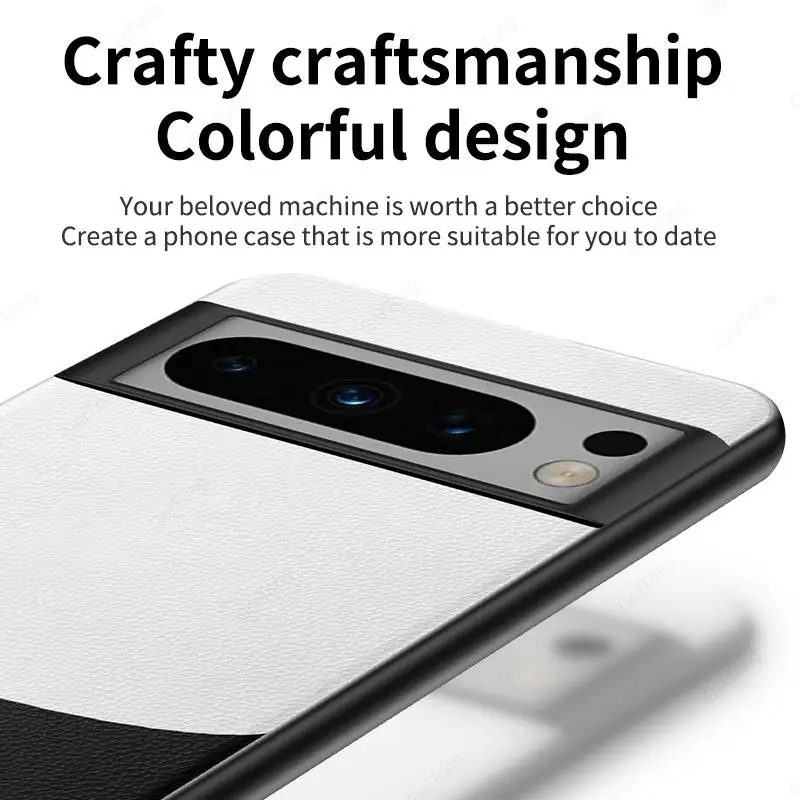 Plain Leather Case For Google Pixel 8 Pro 7 Pro 7A Shockproof Cover For Pixel 8 Pro 7 Pro 8pro 7pro 7 A Protective Bumper Capa