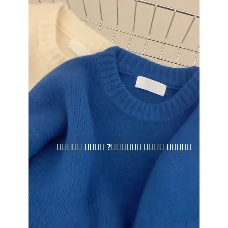 الأحمر محبوك سترة المرأة فضفاضة كسول Sle لينة الخريف الشتاء السنة الجديدة التنين سنة محبوك الأعلى الحلو Sle أنبوب مستقيم #3