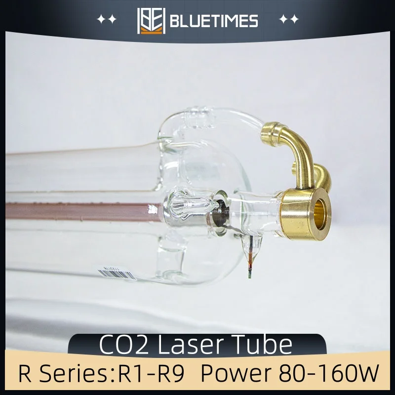 

YongLi R1/R3 80-100W CO2 Laser Tube Laser Glass Metal Tube Nachhaltige Laserrohre Dia.80mm for Laser Engraving Cutting Machine