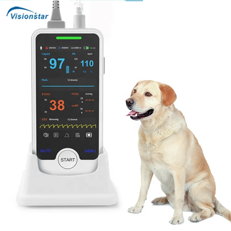 Touch Screen Veterinary  Spo2 Oximeter Handheld Mini Portable Pulse Oximeter Vet