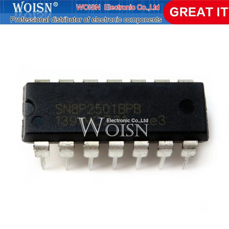 5pcs/lot SN8P2501BPB SN8P2501B SN8P2501 DIP-14 In Stock