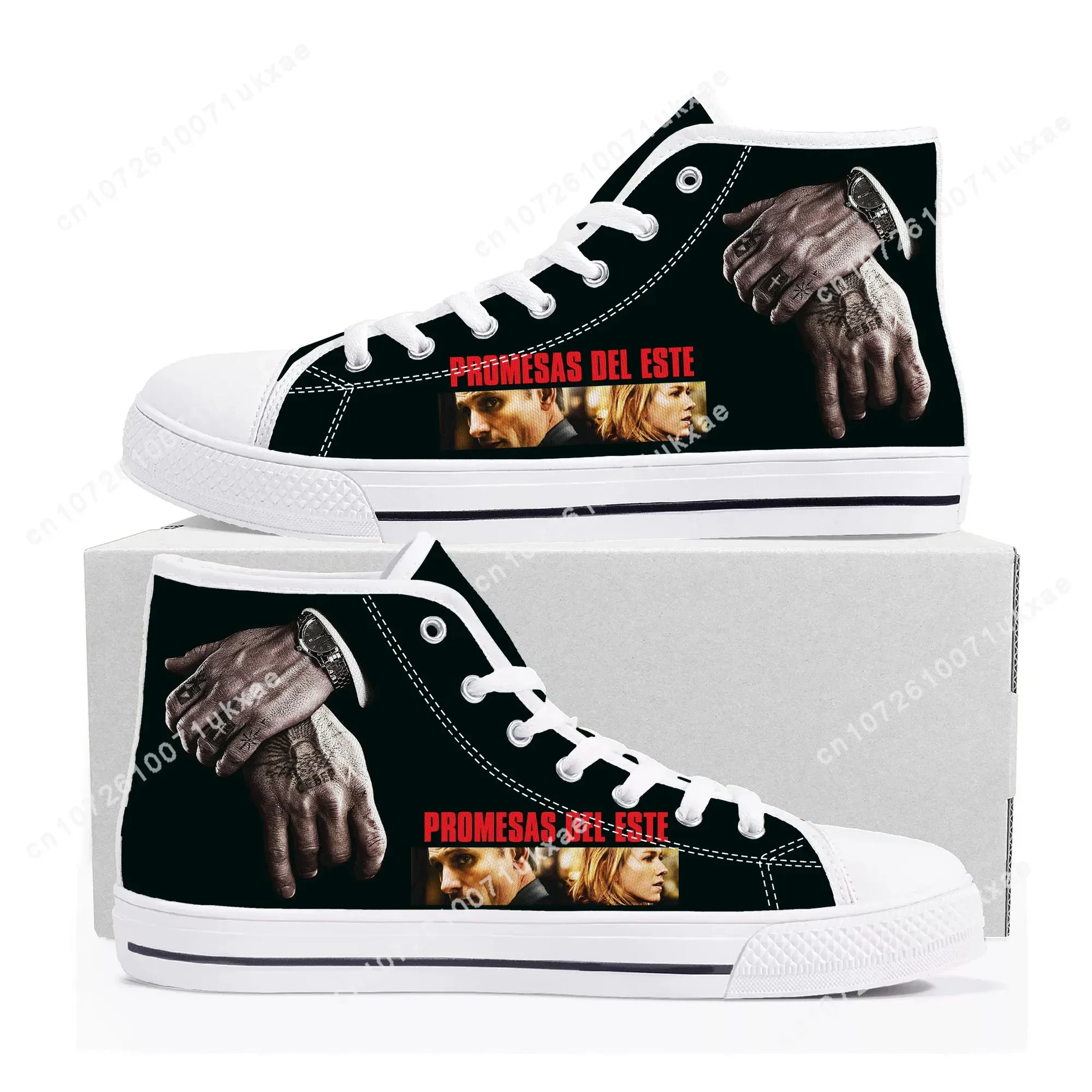 Eastern Promises High Top Sneakers Mens Womens Teenager High Quality Viggo Mortensen Canvas Sneaker Casual Shoe Customize Shoes