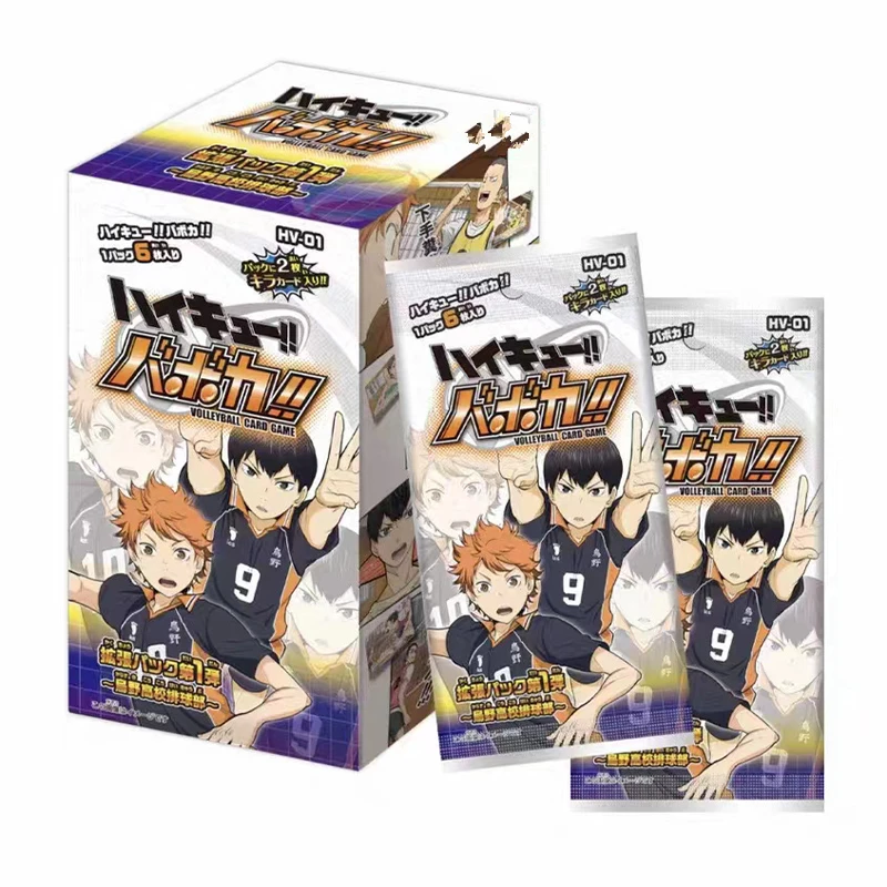 Haikyuu Anime Character Collection Cards, Booster Box, Hinata Shoyo, Kageyama, Tobio, Tsukishima, Hotaru, Toy Gift, Versão Coreana