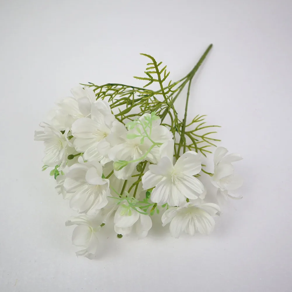 

High Quality Silk Cloth Fake Flower DIY Floral Materials Soft Chrysanthemum Realistic Flower Bouquet Valentine's Day Gift