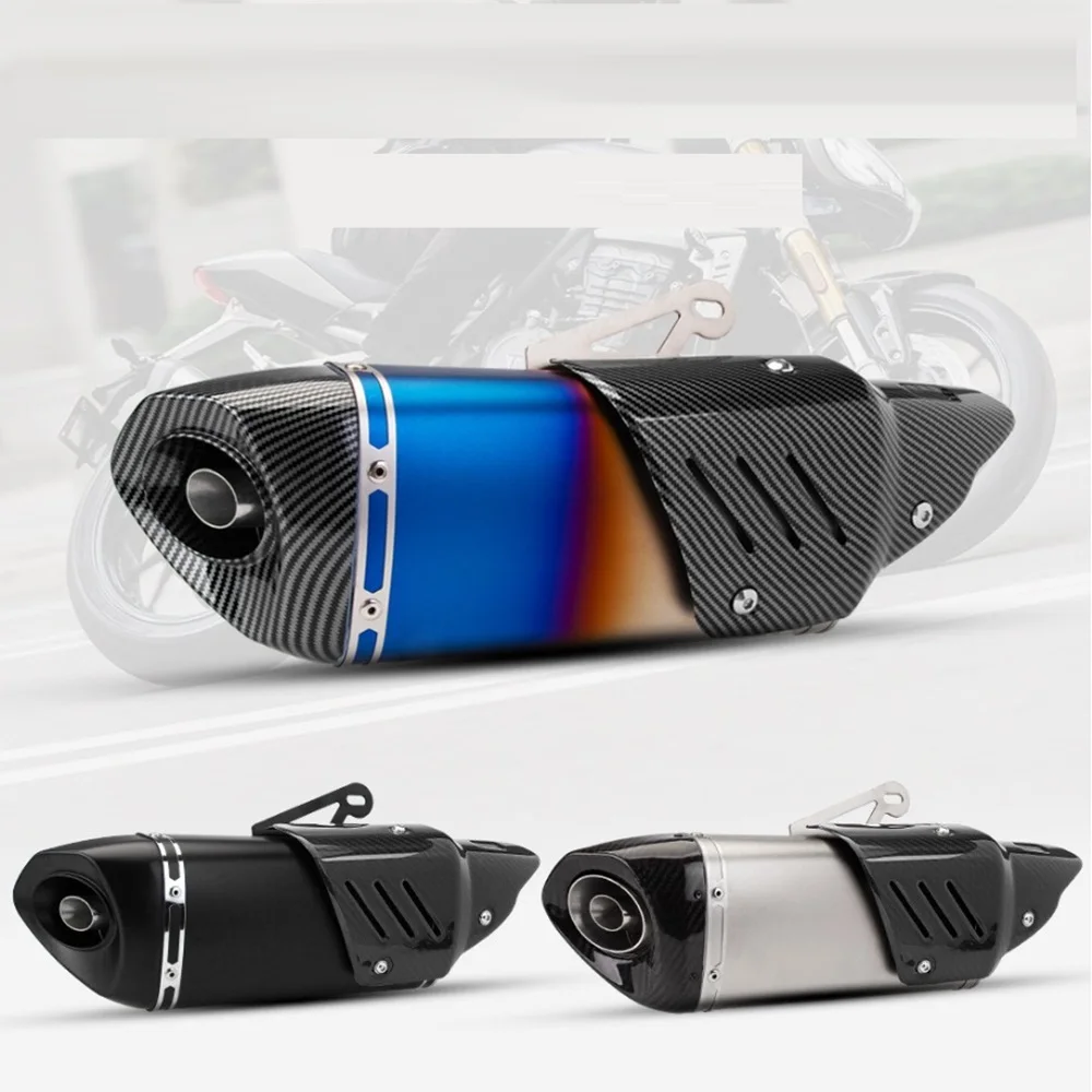 

For Ninja z900 zx6r zx4r z400 R7 Motorcycle modify motocross Motorcycle Pipe Muffler universal motorcycle Exhaust muffler 51MM