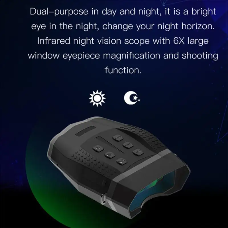 NV5100 Night Vision Hunting Camera Goggles Binoculars 850nm Infrared 2.5'' Display Screen 4X Digital Zoom Security Surveillance