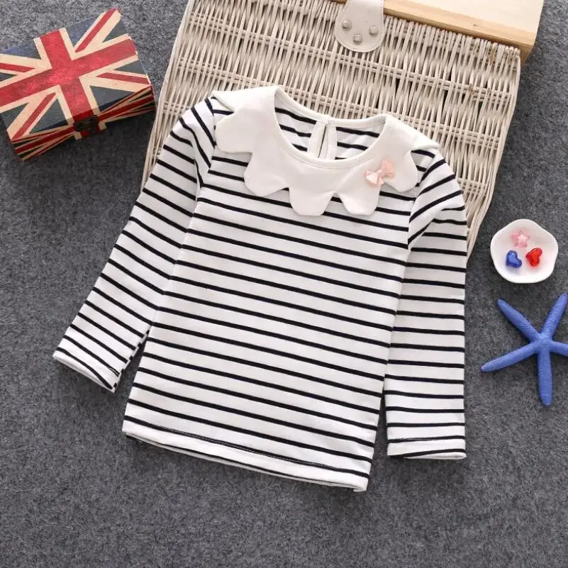 New Spring Autumn Baby Toddler Clothes School Girls White Blouse Cotton Girls Shirt Tops Kids Shirts Girl Shirts Long Sleeve