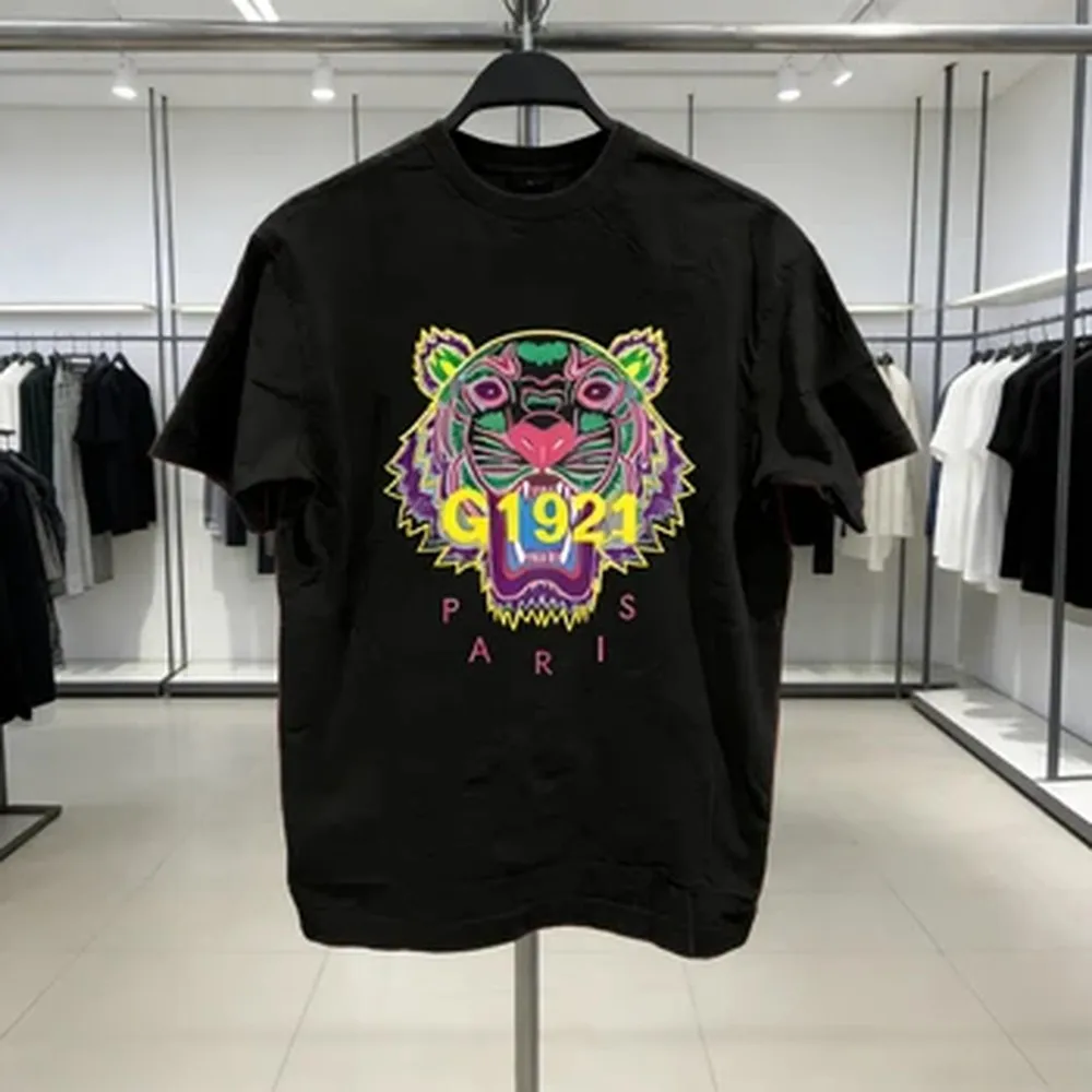 2026 Lion Head Print T-shirt Men and Women Short Sleeve pure Cotton T-shirt Fashion Luxury Brand T-shirt Y2K Top Street Wear