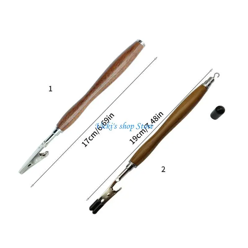 أداة تثبيت سوار من الخشب الطبيعي، سوار قوي لوضع المشبك المعدني المساعد، أداة مساعدة، قفل السوار