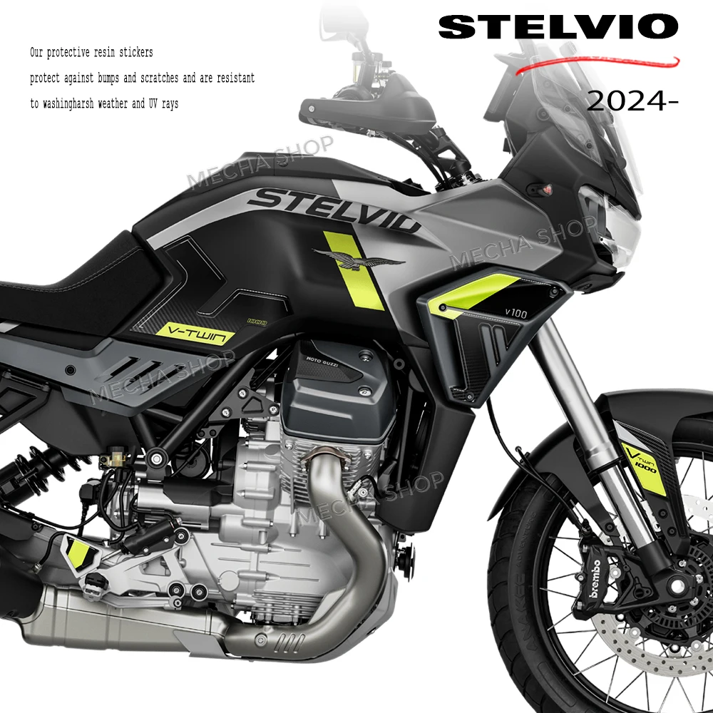 

For Moto Guzzi Stelvio 2024-2026 3D Tank Pad Protection Kit Motorcycle Accessories