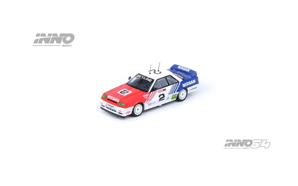 INNO64 models 1:64 NISSAN SKYLINE GTS-R R31 #2 Red, white and blue Die-cast alloy car model collection display child gift