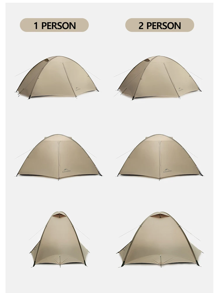 Naturehike 2026 Neues JILING PRO/UL/LITE Zelt Camping Ultraleicht 15D 20D Nylon-Zelt Wandern Outdoor Wasserdicht 1-2 Personen 4-Jahreszeiten-Zelt – Detail 19
