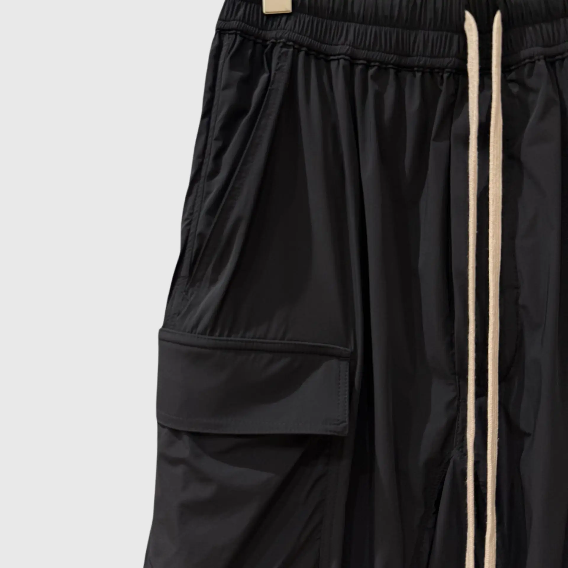 High Street Dark Ro Pant New Style Men's Double-sided Pocket Loose Haren Hanging Cross Pants Cropped Pants Men Clothing