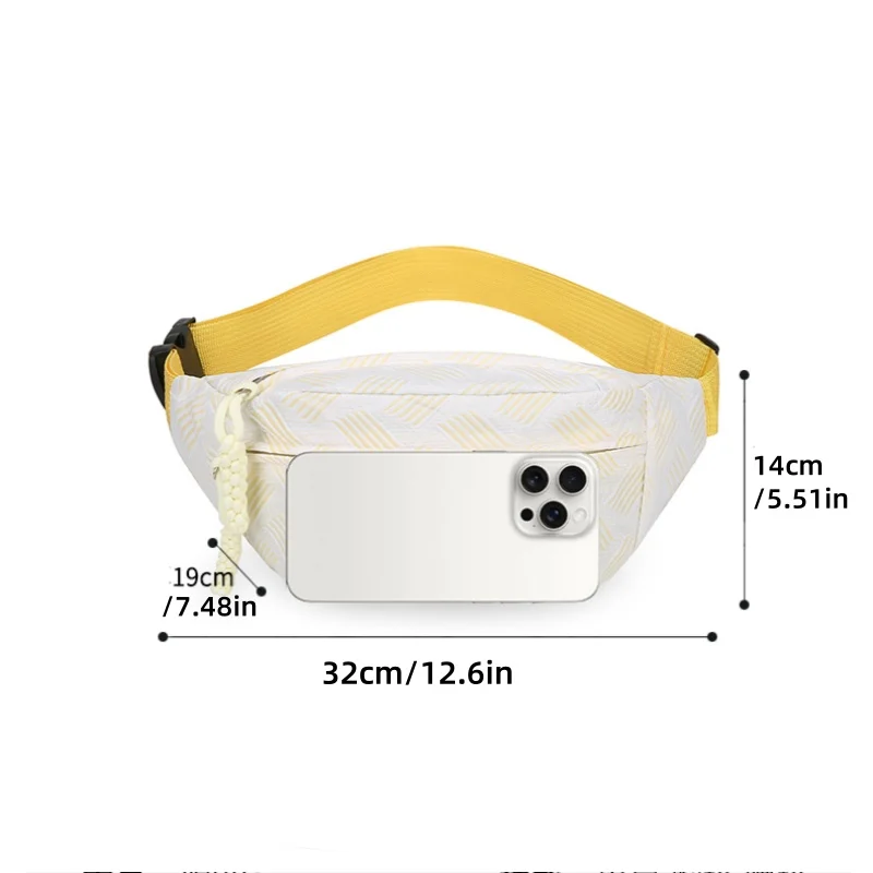 حقيبة كروس محمولة عصرية ومتعددة الاستخدامات للنساء - حقيبة كتف كاجوال بكتف واحد من نسيج النايلون وحقيبة خصر