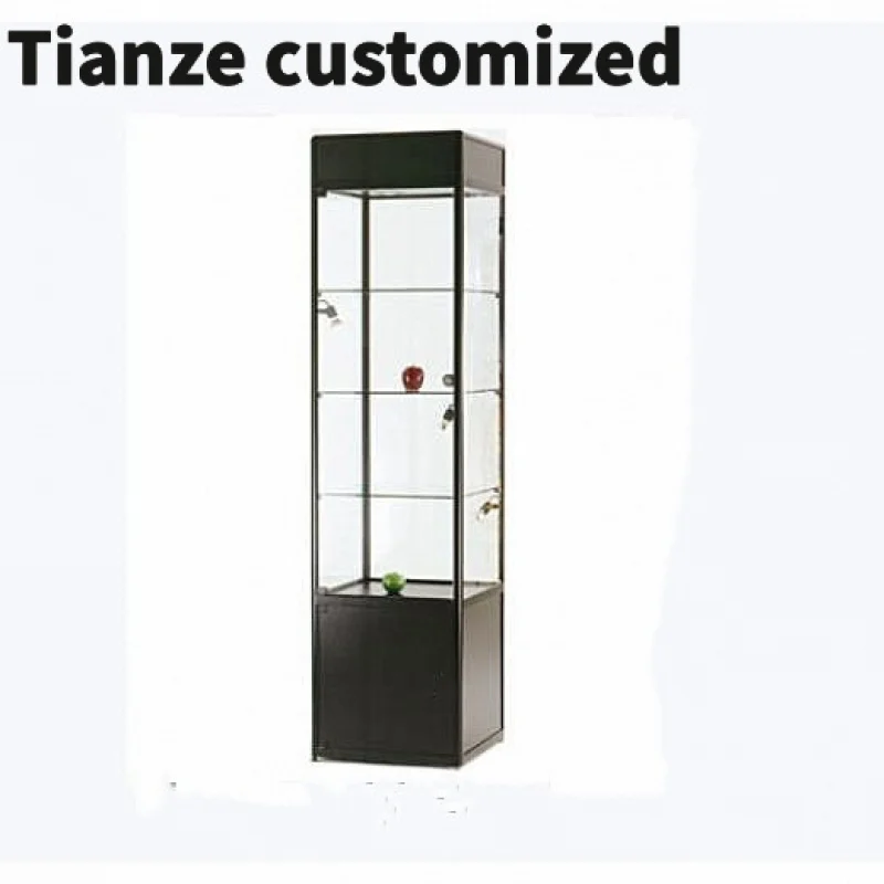 

Customized-Factory Price Wall Display Cabinet Multi-layer Vitrina Showcase Glass Display Showcase Products with Lock