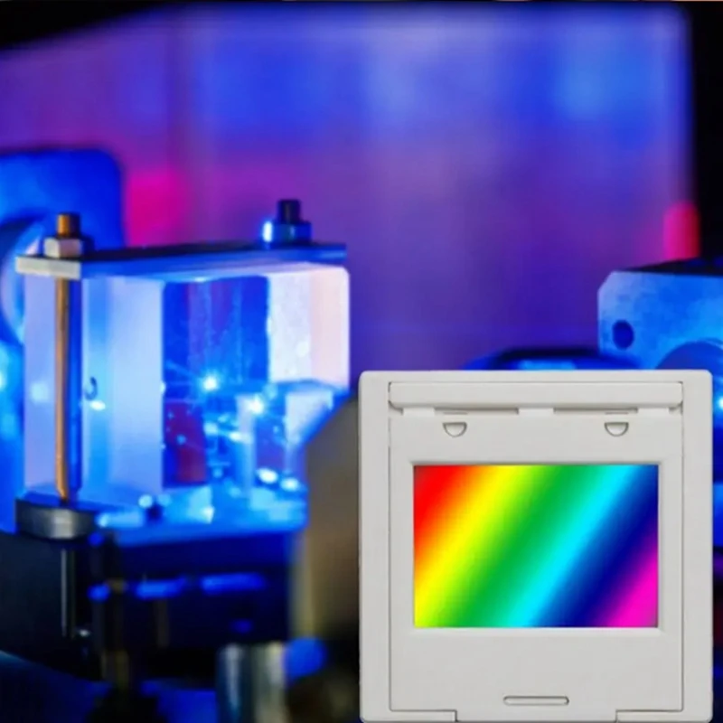 Transmission Diffraction Grating With Frame Line Spectrophotometer Diffraction Grating Optical Teaching Experiment