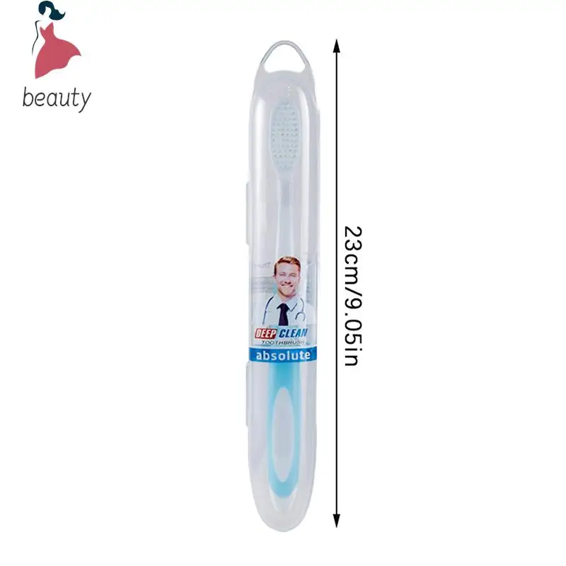 Cepillo de dientes suave ultrafino para adultos, cepillo de dientes de Nano cerdas, Limpieza Profunda, portátil, viaje, cuidado Dental, 1 unidad