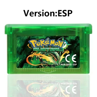 ESP Version Pokemon Quetzal GBA Game Cartridge Video Game Console Card Rom Hack Spanish Language