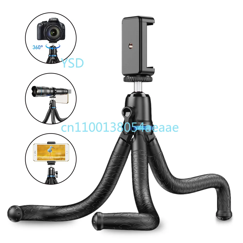 

Mobile selfie live streaming DSLR sports camera universal portable octopus telephoto special tripod stand