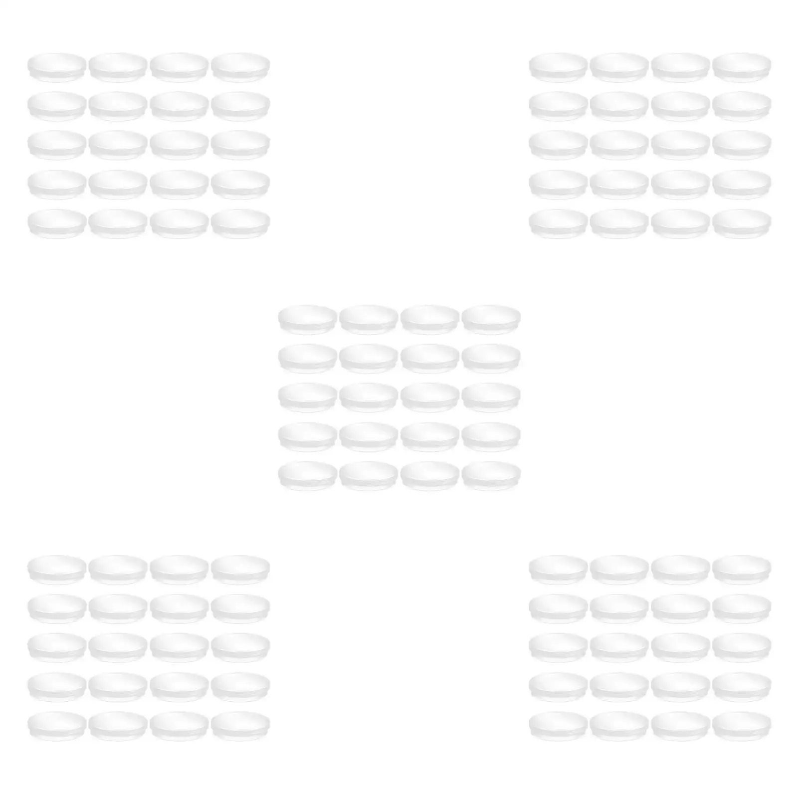 

5pcs 5 PCS Plastic Petri Dishes with Lid Transparent Container Clear Science Laboratory