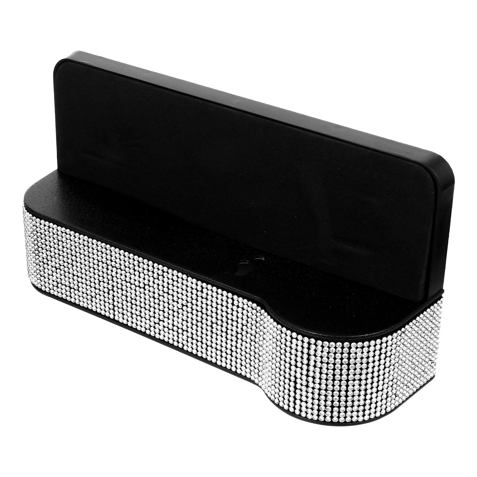 

Bling Car Seat Pocket Storage Box Console ganizer Gap Filler Container ABS Rhinestone Design Car Accessory Suitable Most Cars