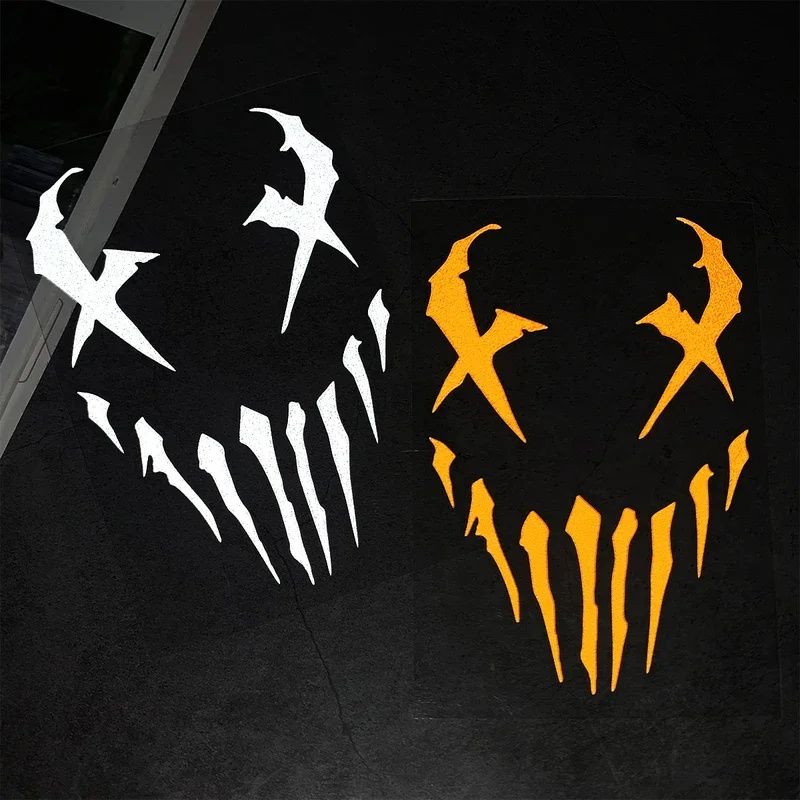 Motorcycle Decals Reflective Car Sticker Devil Pattern Stickers Decor Moto Body Windshield Helmet For Honda CB650R XADV