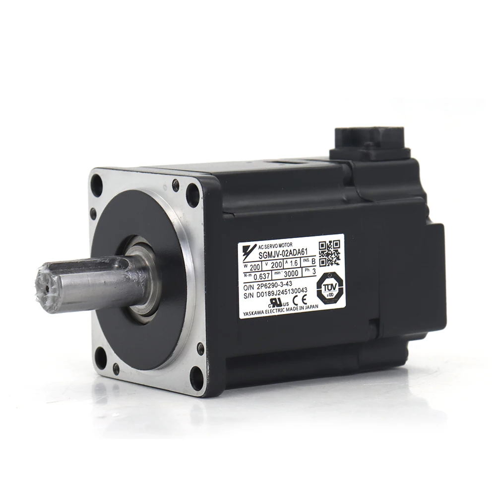 

Серводвигатель Yaskawa SGMJV-02ADA61 200 Вт 1,6 А 0,637 НМ 3000 об/мин диаметр 14 мм SGMJV-02ADA61