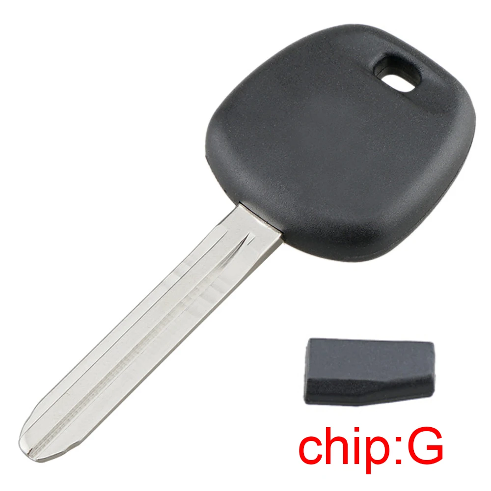 Carcasa para llave de coche sin cortar, compatible con 4Runner Avalon Camry Corolla FJ Cruiser Highlander Matrix TOY44G-PT con Chip transpondedor G