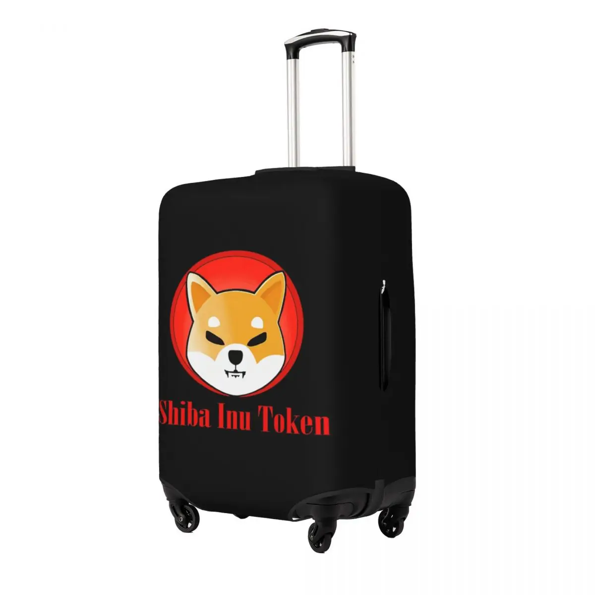 $SHIB - Shiba Inu Token With Text-compressed Print Luggage Protective Dust Covers Elastic Waterproof 18-32inch Suitcase Cover