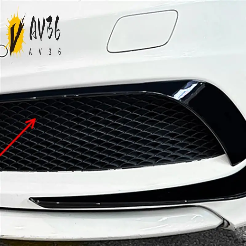 

AV36-Car Front Bumper Lip Splitter Spoiler Fog Lamp Spoiler Cover Trim For Mercedes-Benz A Class W176 AMG 2013-2015