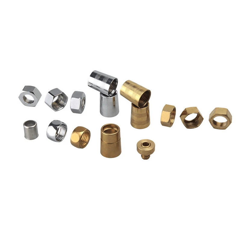 Double Lock Shower Nut Bathroom Shower Hose Pipe Nut Round Hex Nut