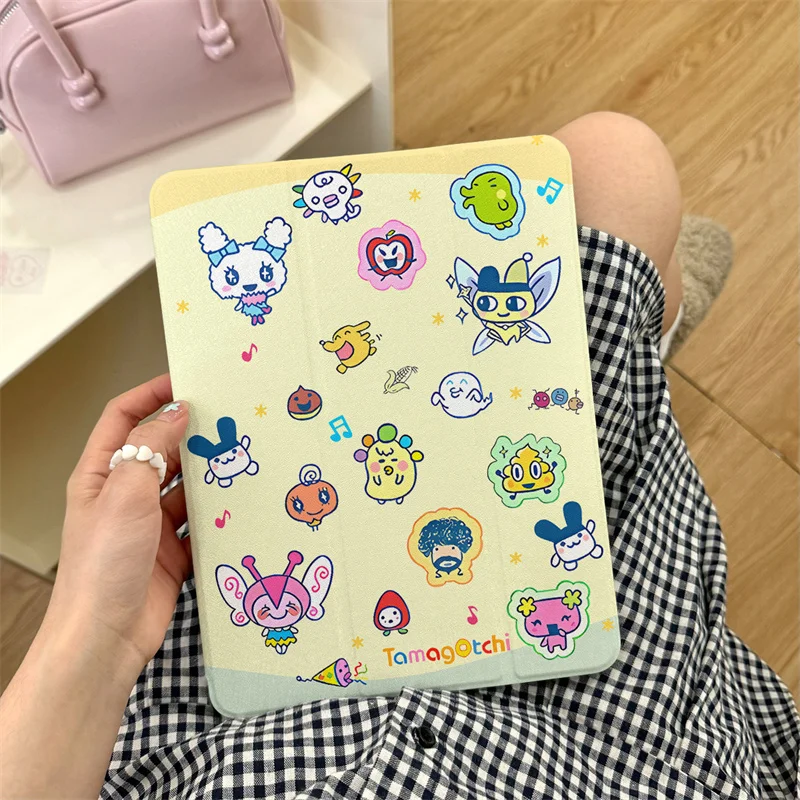 Cute Cartoon Animal Cases For Apple iPad Pro 2024 11 inch 2025 Air 5/4 10.9 iPad 10 9.7 10.2/10.5 mini 6 7 Case with Pen Holder
