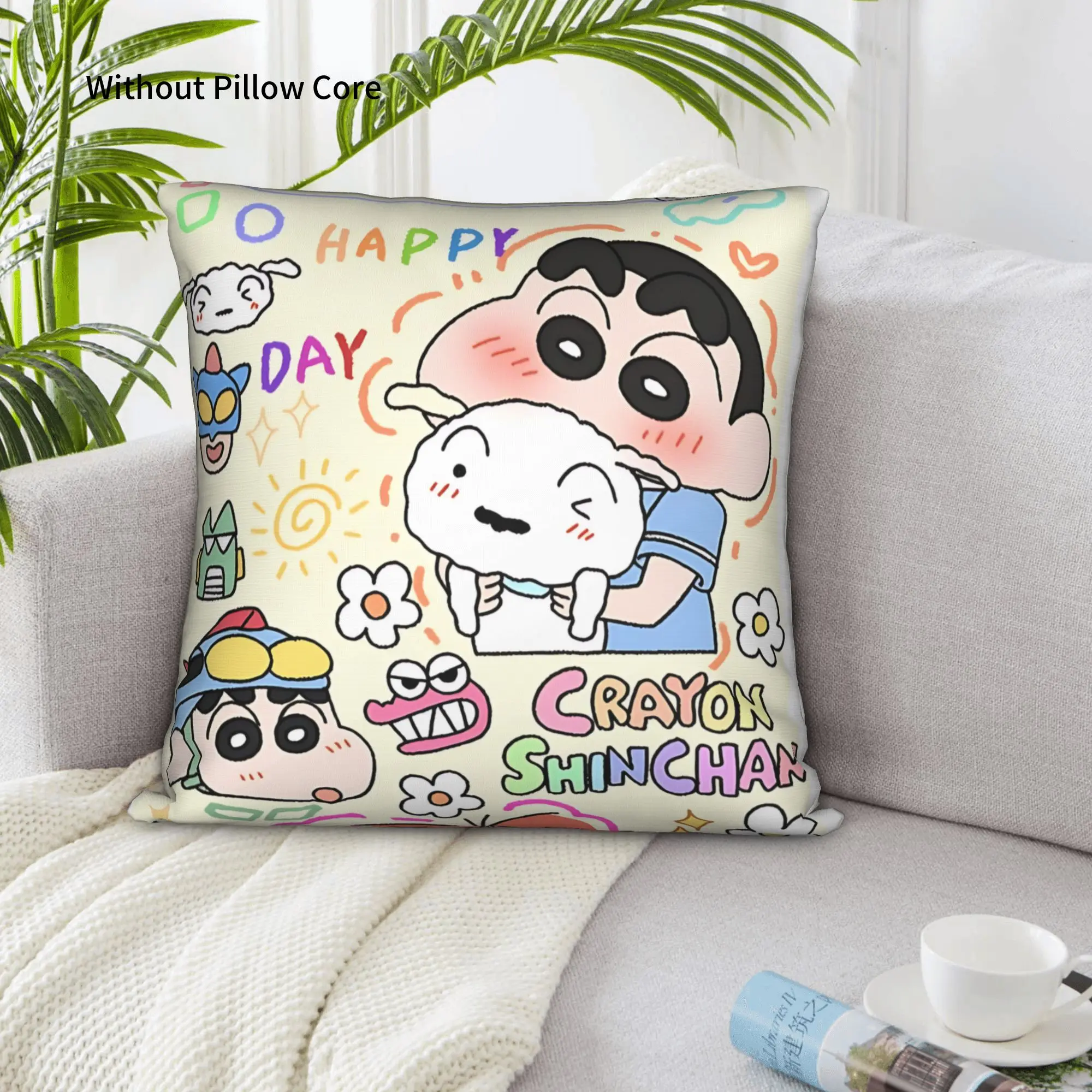 1PC Crayon S Shin chan Pillow Case Home Decor Items Double-Sided Printing  Sofa Cushion Bedroom Bedside Pillow