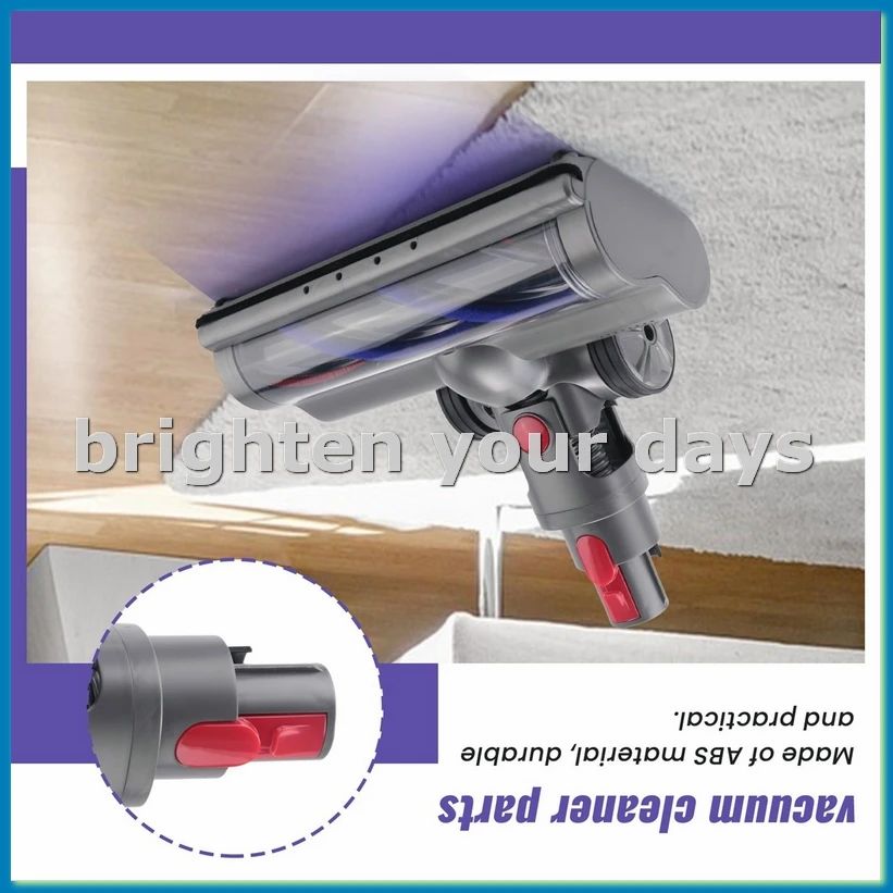 Turbo Electric Motorized Brush for V7 V8 V10 V11 V15 Brush Cleaner Head with LED Light for Carpet Tile Hard Floor-A28R