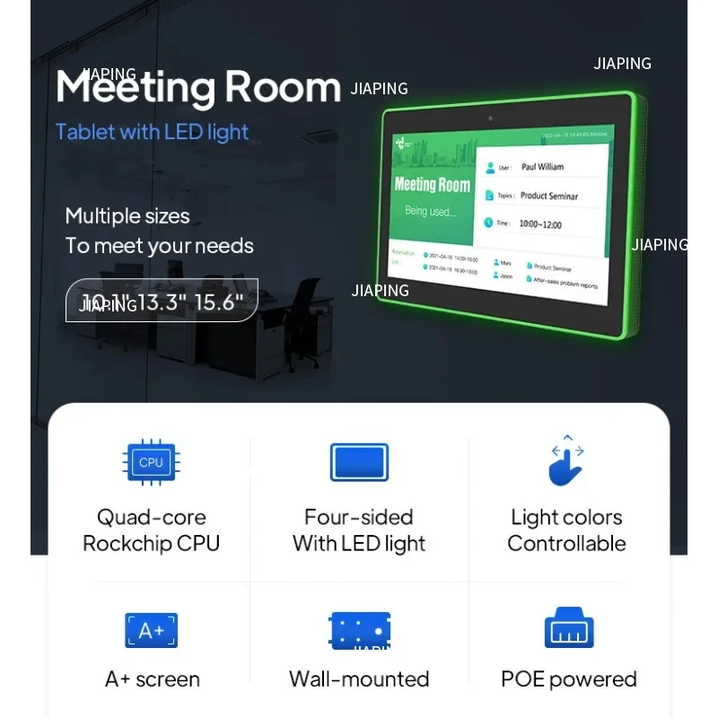 Suitable for Wall mounted tablet all-in-one machine 11 Touch Display Tablet 2GB RAM 16GB Storage WiFi 6 WA8058T 8 Inch RK3568