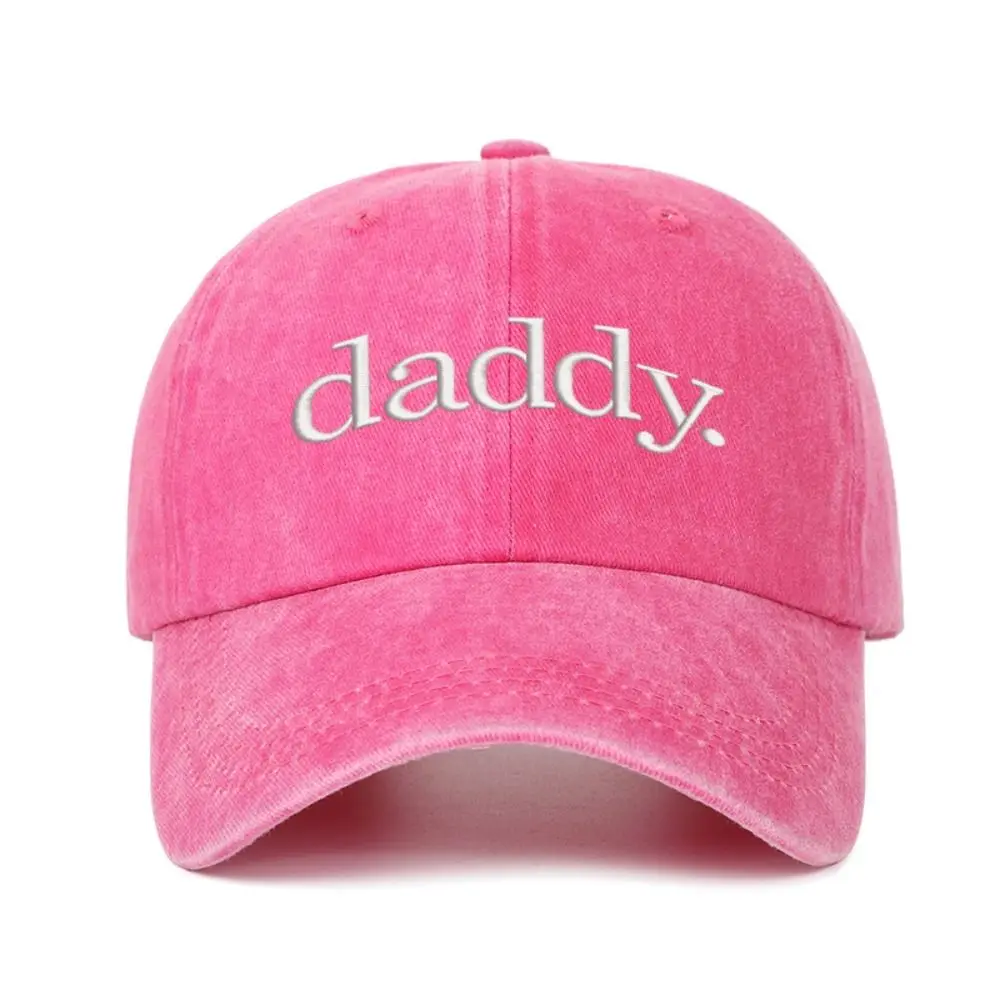 Fashion Washed Cotton daddy. Embroidery Caps Vintage Breathable Baseball Cap Casual Adjustable Baseball Hats Father's Gift