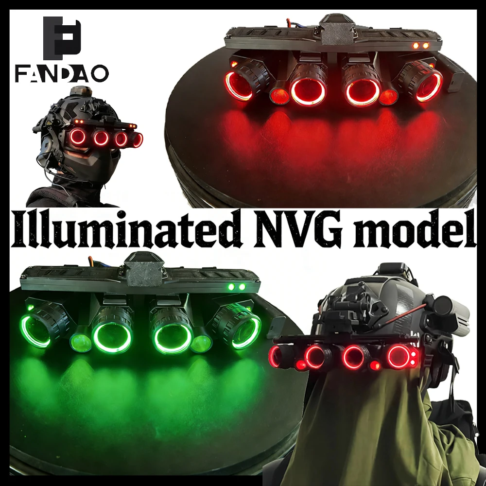 Tactical NVG Model Red Green Illuminate Light Lens Night Vision Device Model  Airsoft L4G24 Helmet Mount for Cosplay CS Game