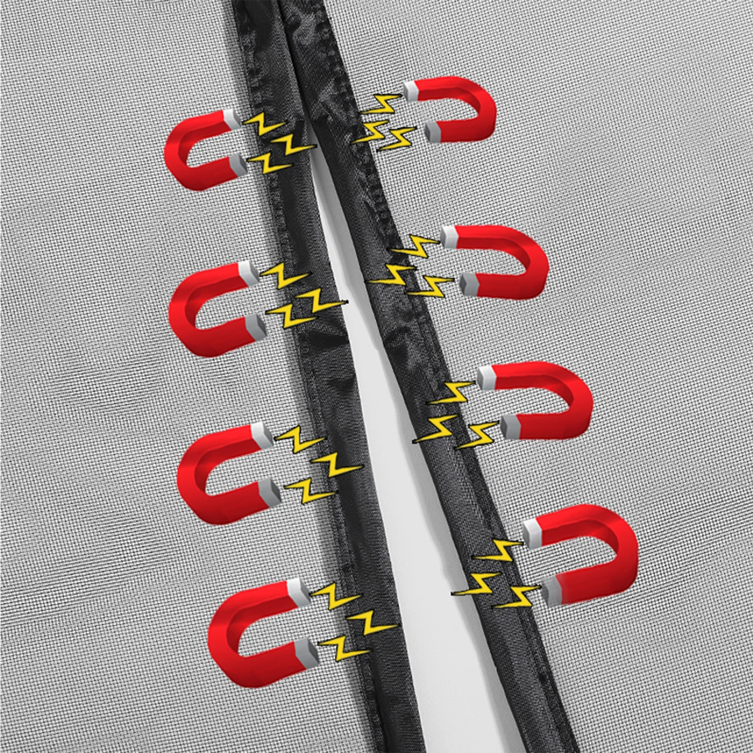 Magnetic Screen Door Curtain Insect-Proof Magnetic Door That Automatically Closes Invisible Screen Mesh No Need for Drill