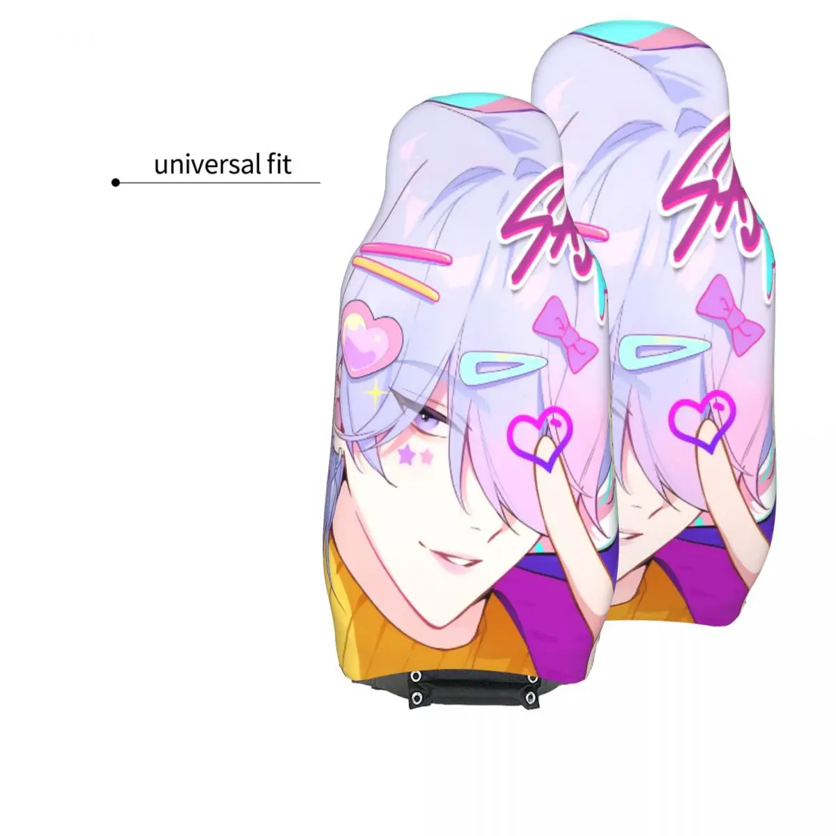 ساجا بنين غامض العالمي غطاء مقعد السيارة على الطرق الوعرة AUTOYOUTH KPop شيطان الصيادين مقعد السيارة حامي البوليستر الصيد