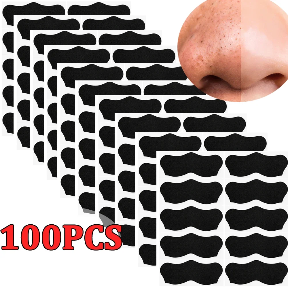 10-100pc Unisex Deep Cleansing Nose Strips Blackhead Remove Mask Peel Nasal Patch Easy To Use Deep Shrink Removal Mask Care Tool