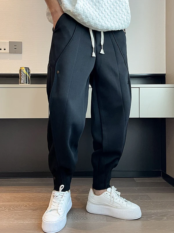 

Мужские свободные спортивные брюки-харланы больших размеров, удобные повседневные брюки, модные весенне-осенние, из полиэфирного волокна