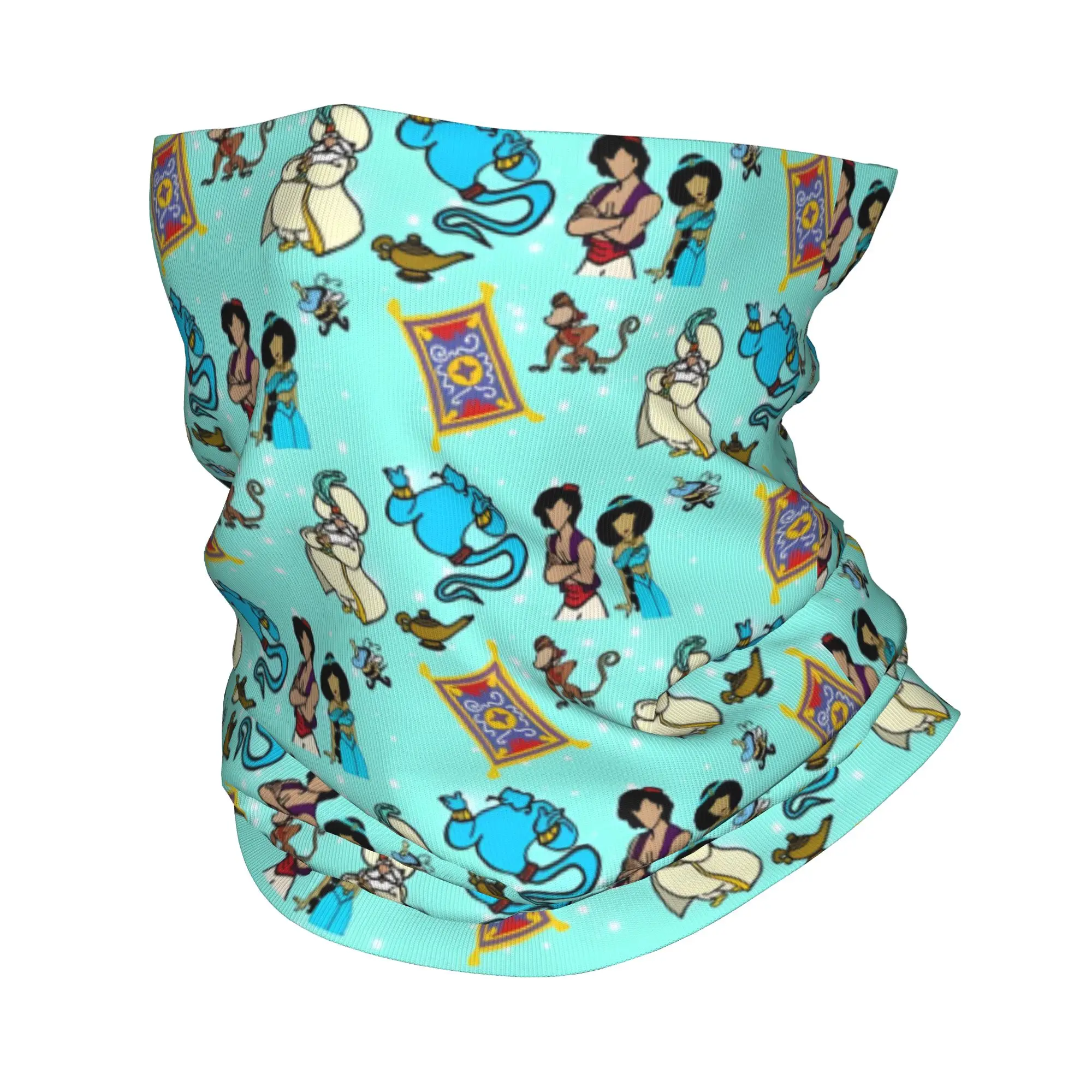 Custom Magic Lamp A-Aladdin  Bandana Neck Gaiter UV Protection Face Scarf Cover Women Men Strange Headwear Tube Balaclava