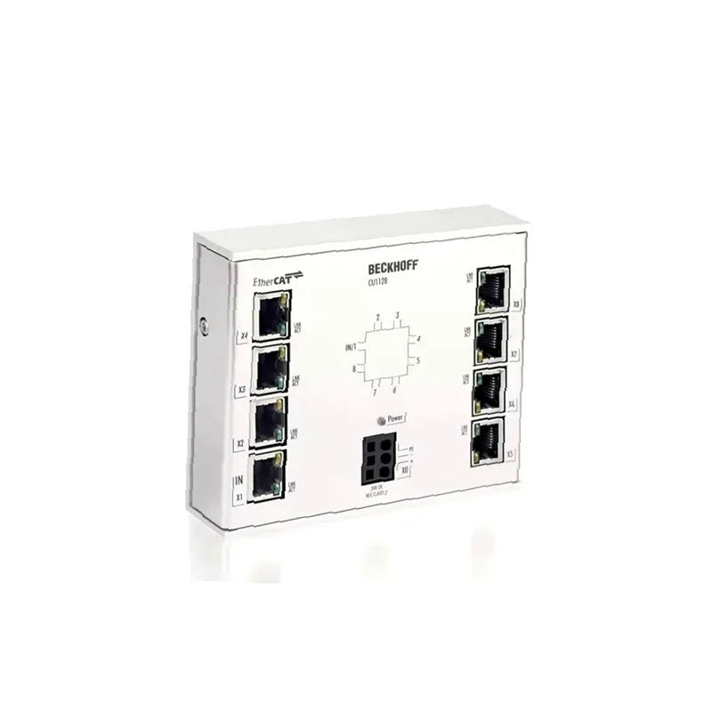BECKHOFF CU1128 | Infrastructure, 8-port junction, EtherCAT, 100 Mbit/s, 24 V DC, RJ45