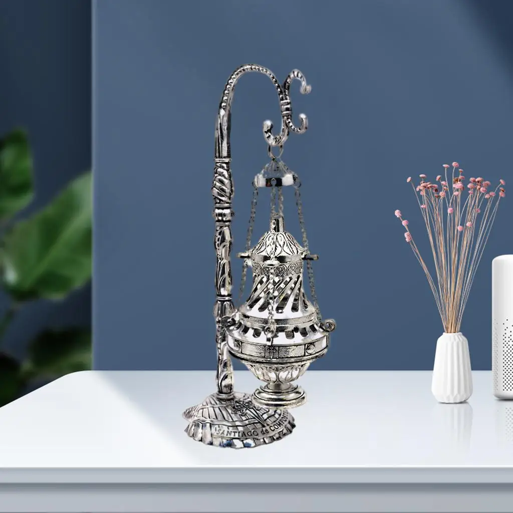 Metal Charcoal Incense Burner for Meditation Yoga