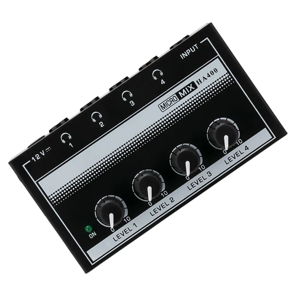 

Headphone Amplifier For Recording -Channel Metal Desktop Audio Distributor Portable Sound Amplifier Device