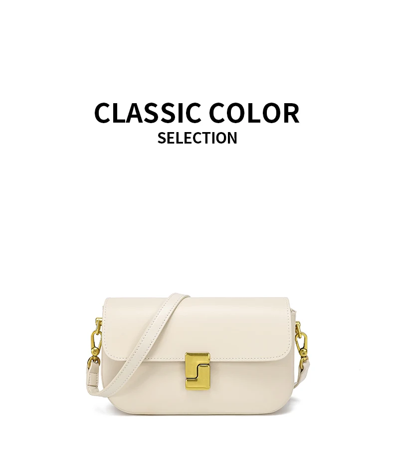 Women’s Split Leather Shoulder Bag Trend Brand Small Square Bags Luxury Designer Handbag Messenger Bag for Female