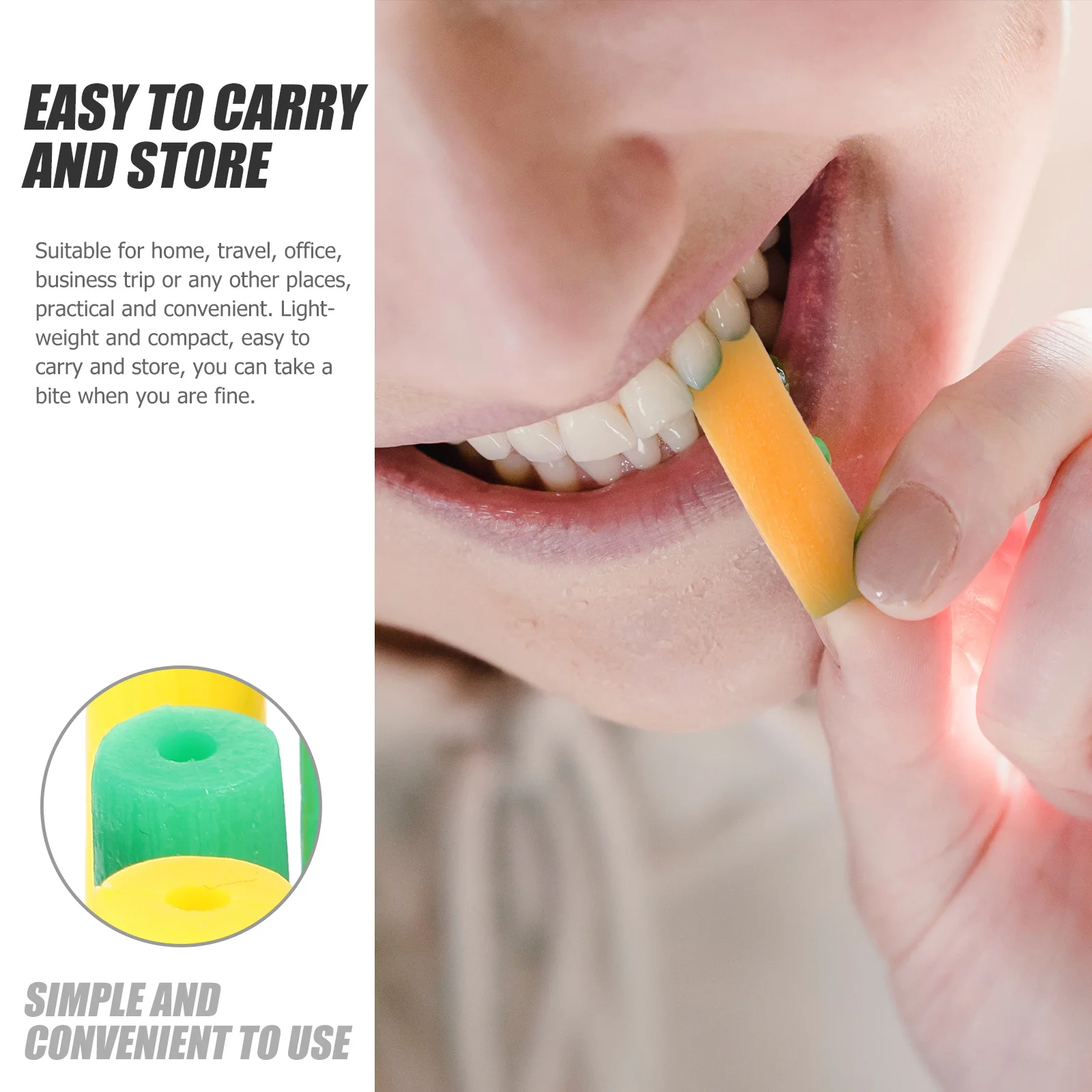 

10Pcs Teeth Orthodontics Device Silicone Teether Chewing Teether Invisible Fixator Convenient Aligner Tray Chewing Device