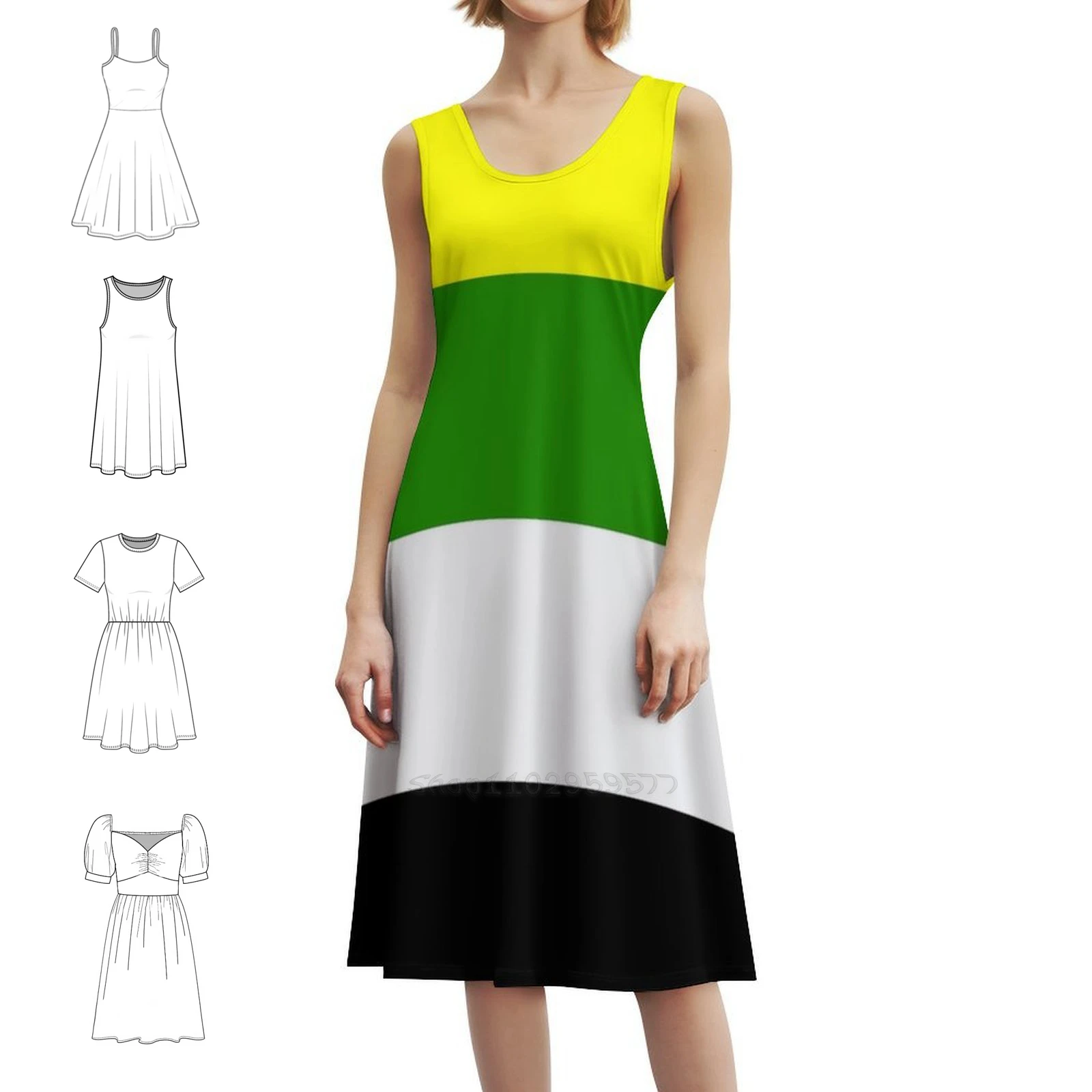 Skoliosessuale Bandiera dell'orgoglio Abito da festa streetwear da donna Stampa alla moda Abbigliamento da club per donna Bandiera dell'orgoglio Skoliosessuale