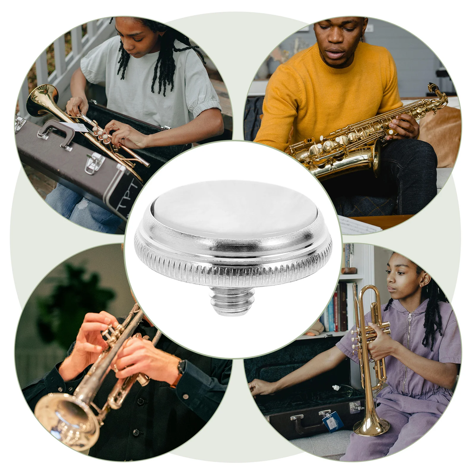 Korte knopgesp Zuiger Trompet Witte schaal Duurzaam Muziekinstrument Accessoire Reparatiegereedschap Vervanging Trompetgesp