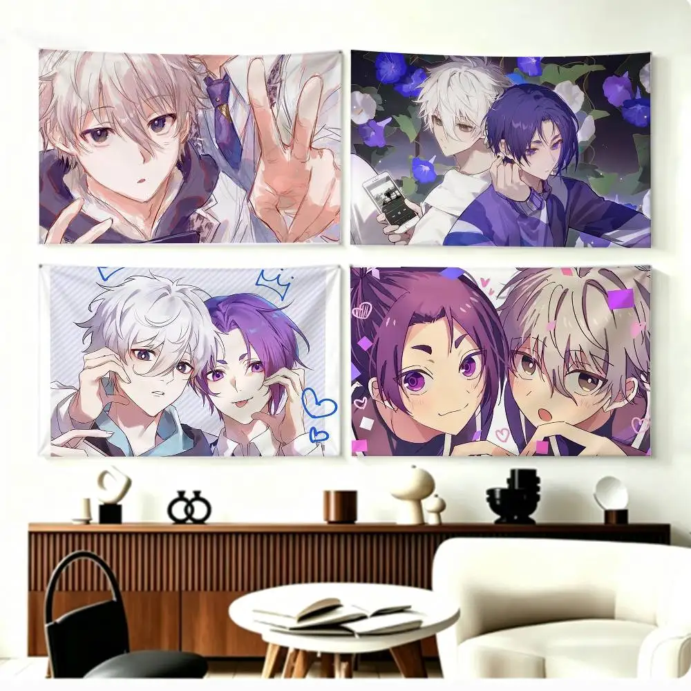 Drapeaux muraux COOL S-Seishiro N-Nagi R-Reo M-Mikage NagiReo, bannière artistique de fond pour chambre à coucher, décoration intérieure et extérieure